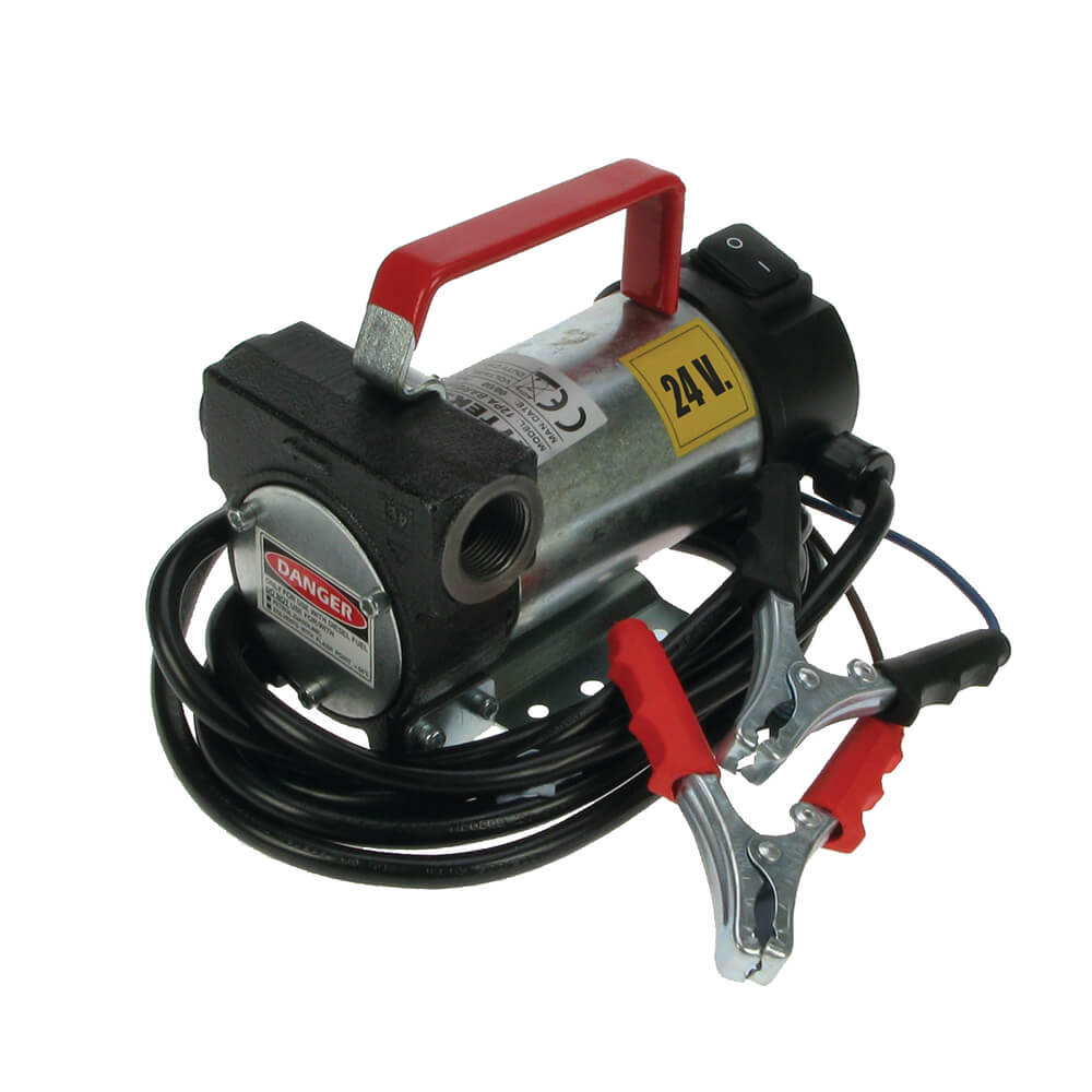 24V bare pump, 40L/min, switch, 4m cable & clips
